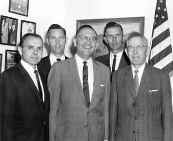 Representative Ben Reifel meets with South Dakota highway officials in 1962
