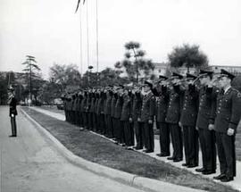 Honor Guard ceremonies at Caserma Passalacqua in Verona, Italy in 1961