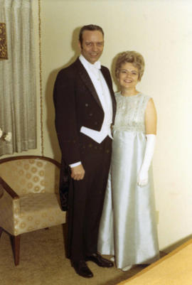 Frank and Millie Denholm dressed for the South Dakota Governors Ball in 1971