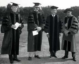 Representative Ben Reifel receives an honorary degree of Doctor of Laws from the University of South Dakota in 1971