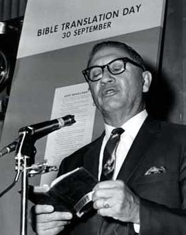 Representative Ben Reifel on Bible Translation Day