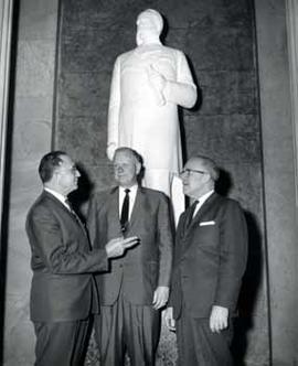 Representative Ben Reifel, Governor Nils Boe, and Representative E.Y Berry in 1965