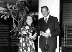 Frank and Millie Denholm at an event during their trip to South Korea as part of a Congressional delegation.
