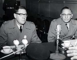 Representatives Clark MacGregor and Ben Reifel in Korea in 1962
