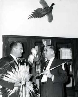Representative Ben Reifel and Don Clauson in 1962