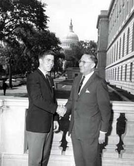 Representative Ben Reifel and Arnold Carlson, Jr. in Washington, D.C. in 1964