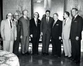 Representative Ben Reifel with President John F. Kennedy and others in 1961