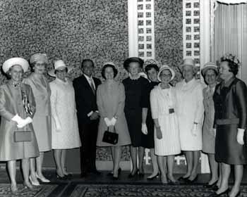 Congressional Wives Club at a brunch with the first lady in 1968