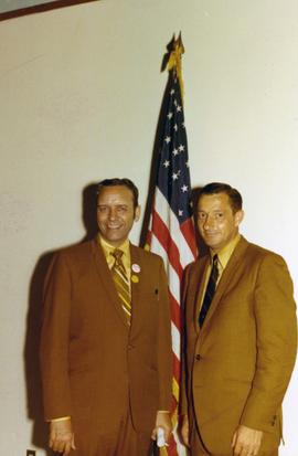 Richard Kneip and Frank Denholm during the 1970 campaign