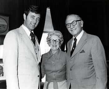 Ben and Francis Reifel with Senator Larry Pressler in 1976