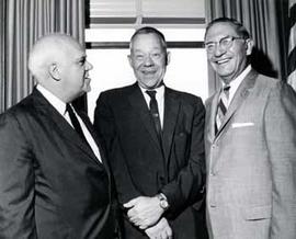 Representative Ben Reifel, Commissioner Philleo Nash, and Assistant Secretary Harry R. Anderson in 1965
