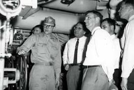 Representative Ben Reifel aboard the USS Lake Champlain CVS-39 in 1962