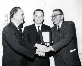 Representative Ben Reifel, Ken Marber, and Representative Ancher Nelsen in 1965