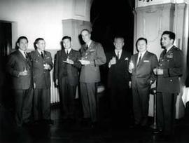 US officials meet President Park Chung-hee in Seoul, Korea in 1964