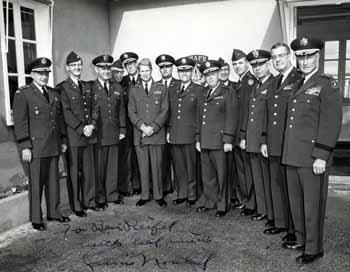 Congressional Command and Operations groups United States Air Force visits Supreme Headquarters Allied Powers Europe near Paris, France in 1961
