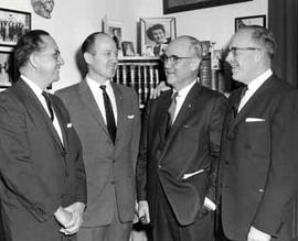 Representative Ben Reifel and Representative E.Y. Berry meet with South Dakota American Legion commanders