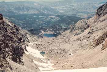 Andrews Glacier and valley in the Rocky Mountains of Colorado.