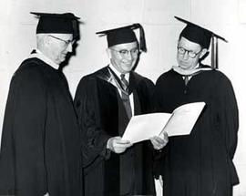 Representative Ben Reifel at George Washington University commencement in 1961