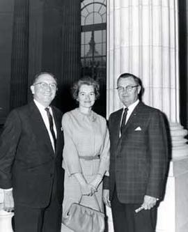 Representative Ben Reifel and Mr. and Mrs. F. M. Johnson in 1962