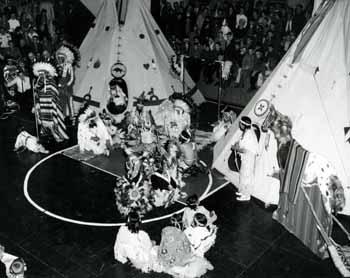 American Indian play in Lemmon, South Dakota