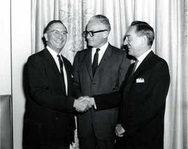 Representative Ben Reifel, Barry Goldwater, and William Miller