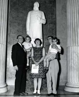 Representative Ben Reifel and the W.F. Hartman family in 1965