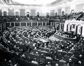 Members of Congress in session in the 1960s