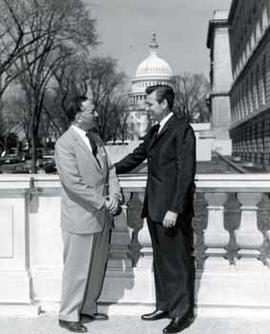 Representative Ben Reifel and Bob Barker in Washington, D.C. in 1962