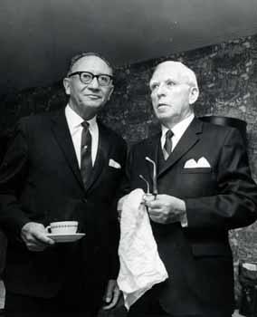 Representative Ben Reifel and Dr. Abraham Vereide at a 1968 prayer breakfast