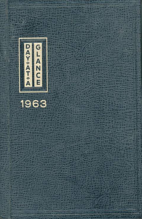 Ben Reifel Appointment Book for 1963