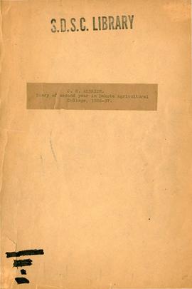 Volume 2: Second year at Dakota Agricultural College [Preservation copy]