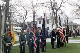Veterans of Foreign Wars color guard at a Memorial Day ceremony in Webster, South Dakota.