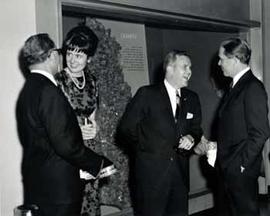 Congressman Ben Reifel, Martha Henderson, Congressman Joseph M. McDade, and William W. Warner at the Smithsonian Institution in 1966