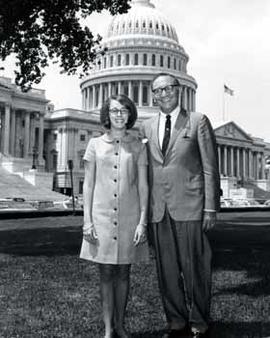 Representative Ben Reifel and Donna Olson in Washington, D.C.
