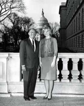 Representative Ben Reifel and Mary Strand in Washington, D.C.