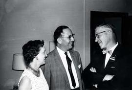 Ben Reifel and his wife Alice Reifel with Representative Don Short of North Dakota in 1960