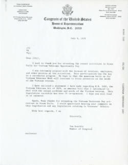 Constituent Correspondence: Robo letters : 1979 July-December. Prepared letters to reply to constituents regarding various topics. The letters are generic and not personalized.