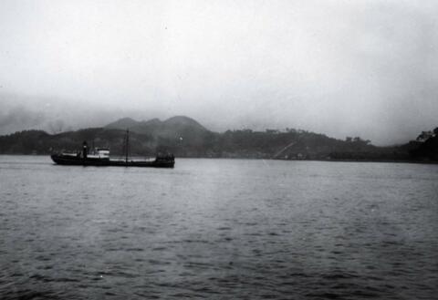 Ship in Tokyo Bay at Yokahama, Japan; written in pencil on the back: Yokohama 1924.