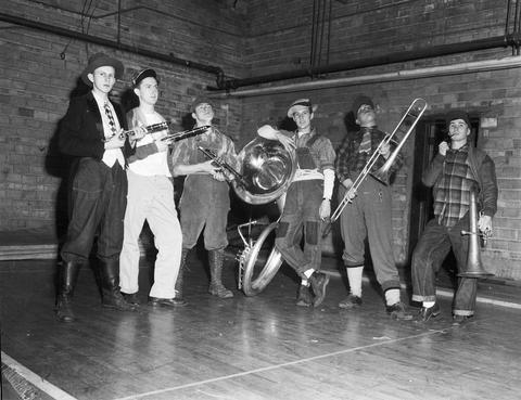 Bum band at the 1943 Little International Exposition at South Dakota State College.