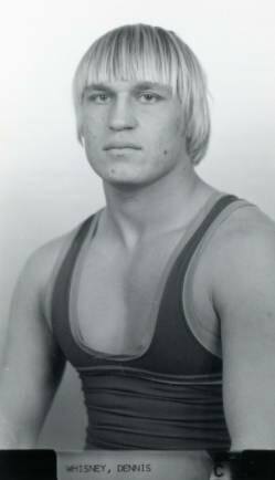 Portrait of SDSU wrestler Dennis Whisney.