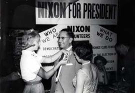 Ben Reifel at a Nixon for President campaign rally in 1960