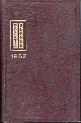 Ben Reifel Appointment Book for 1962