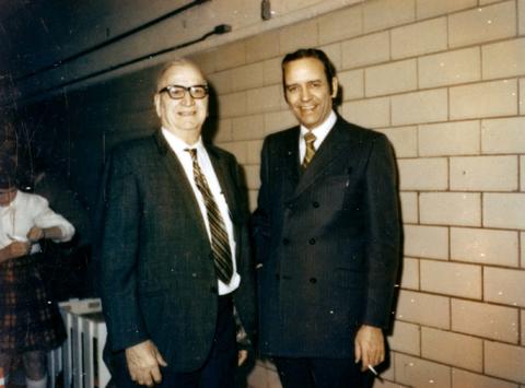 Frank Denholm with Dr. Ike Tieszen.