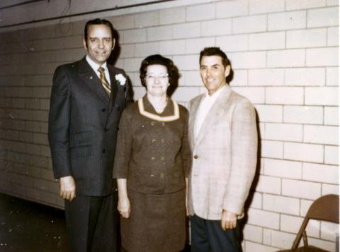 Frank Deholm with Fay and Gene VanHove.