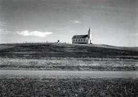 Sacred Heart Catholic Church and Cemetery, Wounded Knee, 1954