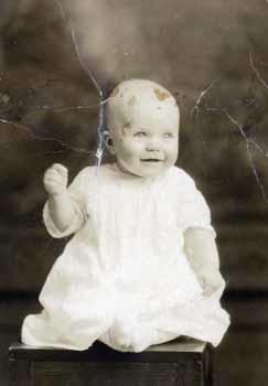 Baby portrait of Carol Mae McFadden