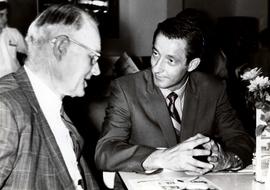 State Senator Allen Sperry and Richard Kneip during the 1970 campaign in Aberdeen, South Dakota