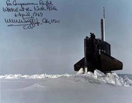 US Submarine in the arctic in 1969