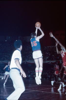 Action photo of USA team from South Dakota delegation and Cuban national team playing in Cuba