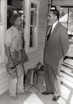 Ben Reifel on the campaign trail in Spearfish, South Dakota in 1960